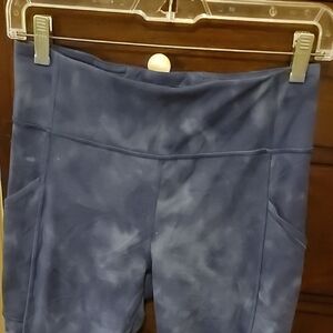 lululemon athletica Blue Diamond Dye Leggings Size 8